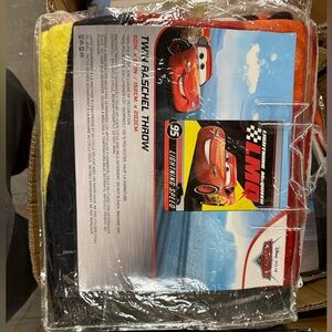 Lightning McQueen Blanket –Disney Cars – Twin Size for Kids